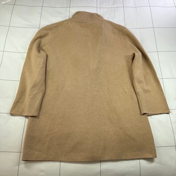 J. Crew Sweater Blazer Womens Small Tan Camel Sophie Open Front Cardigan Knit - Picture 2 of 6